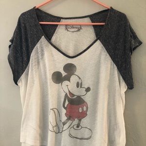 Lightweight Mickey Mouse tee.